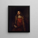 Mann im Pelzmantel - Rembrandt van Rijn — gerahmtes Bild an der Wand