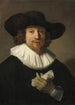 Mann mit einer Partitur - Rembrandt van Rijn — Ansicht des Kunstwerks