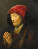 Alte Frau im Gebet - Rembrandt van Rijn — Ansicht des Kunstwerks