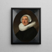 Portrait de Haesje Jacobsdr van Cleyburg - Rembrandt van Rijn — gerahmtes Bild an der Wand
