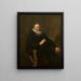 Portrait eines Geistlichen - Rembrandt van Rijn — gerahmtes Bild an der Wand