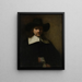 Portrait eines Mannes - Rembrandt van Rijn — gerahmtes Bild an der Wand