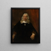 Portrait eines Mannes mit weißen Haaren - Rembrandt van Rijn — gerahmtes Bild an der Wand
