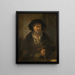 Portrait eines alten Mannes - Rembrandt van Rijn — gerahmtes Bild an der Wand