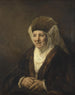Portrait einer alten Frau - Rembrandt van Rijn — Ansicht des Kunstwerks