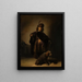 Portrait des Künstlers in orientalischer Kleidung - Rembrandt van Rijn — gerahmtes Bild an der Wand