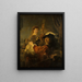 Rembrandt und Saskia in der Szene des verlorenen Sohnes - Rembrandt van Rijn — gerahmtes Bild an der Wand