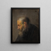 Studie eines alten Mannes in Profil - Rembrandt van Rijn — gerahmtes Bild an der Wand