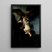 L'enlèvement de Ganymède - Rembrandt van Rijn — gerahmtes Bild an der Wand