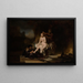 La Toilette de Bethsabée - Rembrandt van Rijn — gerahmtes Bild an der Wand
