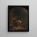 Die Verkündigung - Rembrandt van Rijn — gerahmtes Bild an der Wand