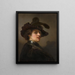 Tronie eines Mannes mit Federberet - Rembrandt van Rijn — gerahmtes Bild an der Wand
