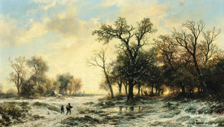 Remigius Adrianus van Haanen - Returning Home at Dusk in Winter.webp