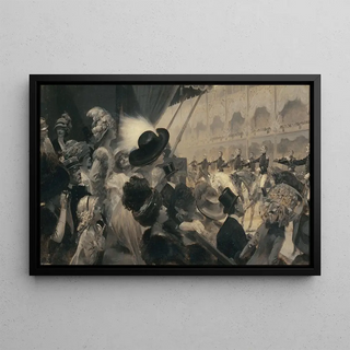 Ren Lelong - Carrousel au GrandPalais en 1910 ou Une fte militaire de charit le carrousel du GrandPalais.webp