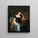 Portrait der Lady Morgan Sydney Owenson 1776-1859 Schriftstellerin - René Théodore Berthon — gerahmtes Bild an der Wand