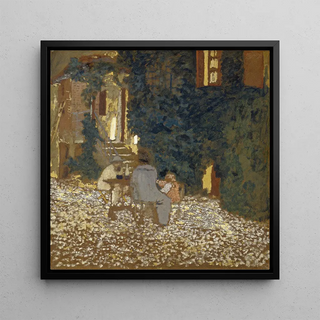 Mahlzeit in einem Garten - Édouard Vuillard