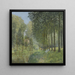 Repos am Bach im Wald - Alfred Sisley — gerahmtes Bild an der Wand
