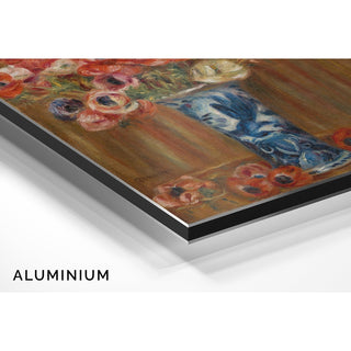 Reproduction Anémones au Vase de Delft - Pierre-Auguste Renoir
