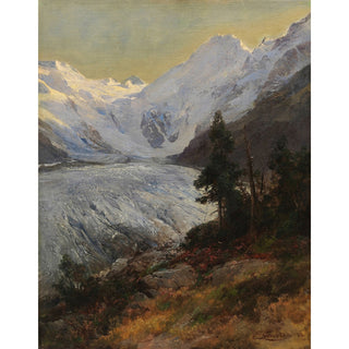 Reproduction Au glacier du Morteratsch - Edward Theodore Compton