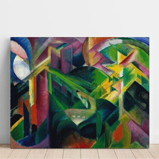 Reproduction Cerfs dans le jardin du monastère - Franz Marc