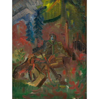 Reproduction Chasseur au repos - Arnold Peter Weisz-Kubínčan
