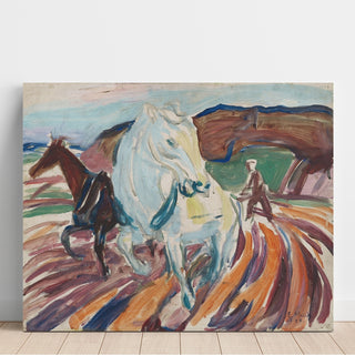 Reproduction Chevaux au labour - Edvard Munch