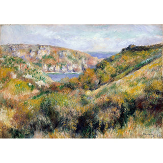 Reproduction Collines autour de la baie de Moulin Huet, Guernesey - Pierre-Auguste Renoir