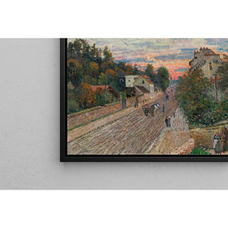 Reproduction Coucher de Soleil, La Route de Versailles à Chaville - Alfred Sisley