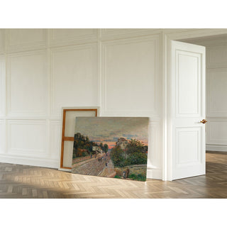 Reproduction Coucher de Soleil, La Route de Versailles à Chaville - Alfred Sisley