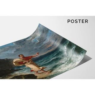 Reproduction Démosthène au bord de la mer - Eugène Delacroix