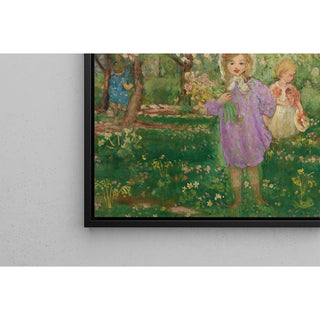 Reproduction Enfants dans un verger fleuri - Henri Lebasque