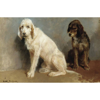 Reproduction Étude de deux chiens - Rosa Bonheur