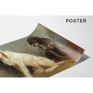 Reproduction Étude de deux chiens - Rosa Bonheur