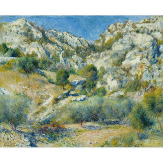 Reproduction Falaises rocheuses à L'Estaque - Pierre-Auguste Renoir