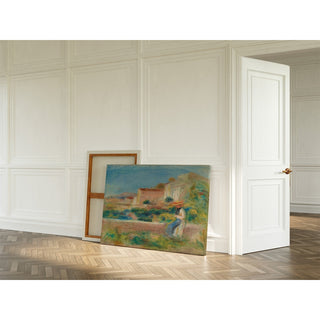 Reproduction Femme Assise, La Maison de la Poste à Cagnes - Pierre-Auguste Renoir