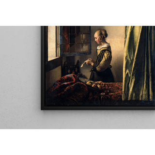 Reproduction Fille lisant une lettre près d'une fenêtre ouverte - Johannes Vermeer