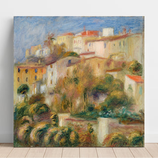 Reproduction Groupe de maisons sur un coteau - Pierre-Auguste Renoir