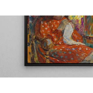 Reproduction Jeune fille cousant - Henri Lebasque