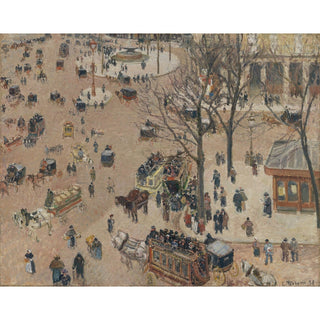 Reproduction La Place du Théâtre Français - Camille Pissarro