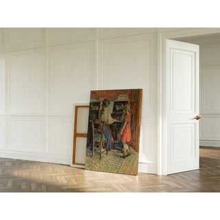 Reproduction La leçon de piano Marthe et Nono - Henri Lebasque