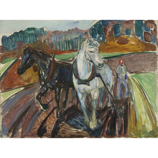 Reproduction Labourage d'automne - Edvard Munch