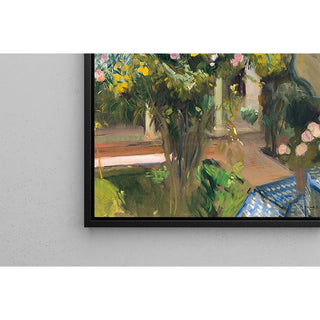 Reproduction Lauriers-roses, cour de la maison de l'artiste - Joaquín Sorolla