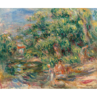 Reproduction Lavandières au Bord du Loup - Pierre-Auguste Renoir