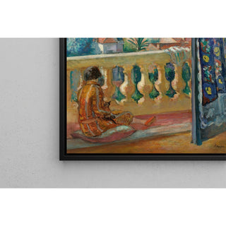 Reproduction Le Cannet, Le Rideau Bleu - Henri Lebasque