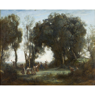 Reproduction Le Matin, Danse des Nymphes - Camille Corot