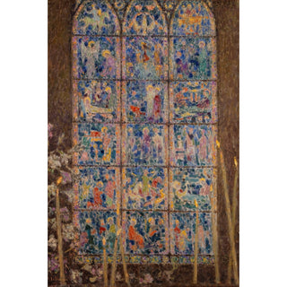Reproduction Le Vitrail, Chartres - Henri Le Sidaner