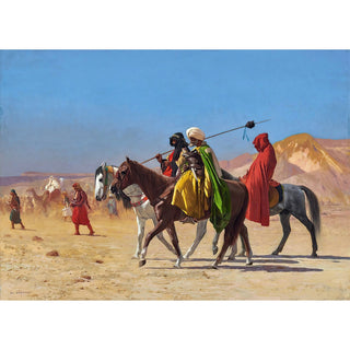 Reproduction Les cavaliers traversent le désert - Jean-Léon Gérôme