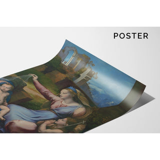 Reproduction Madone au diadème bleu - Raphael