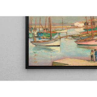 Reproduction Maisons sur le port à l'île d'Yeu - Henri Lebasque