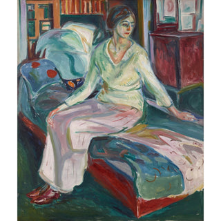 Reproduction Modèle assis sur le canapé - Edvard Munch